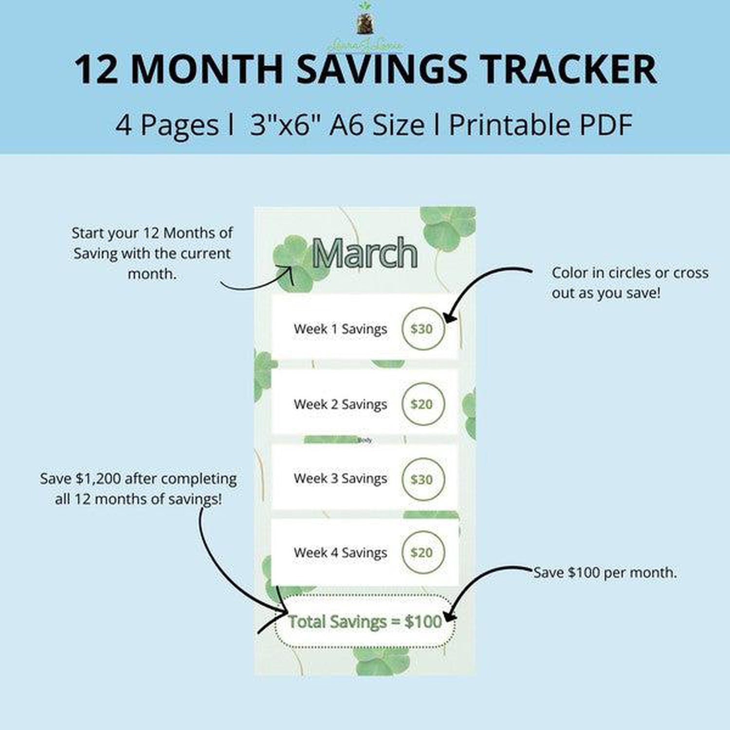 A6 Monthly Savings Bundle