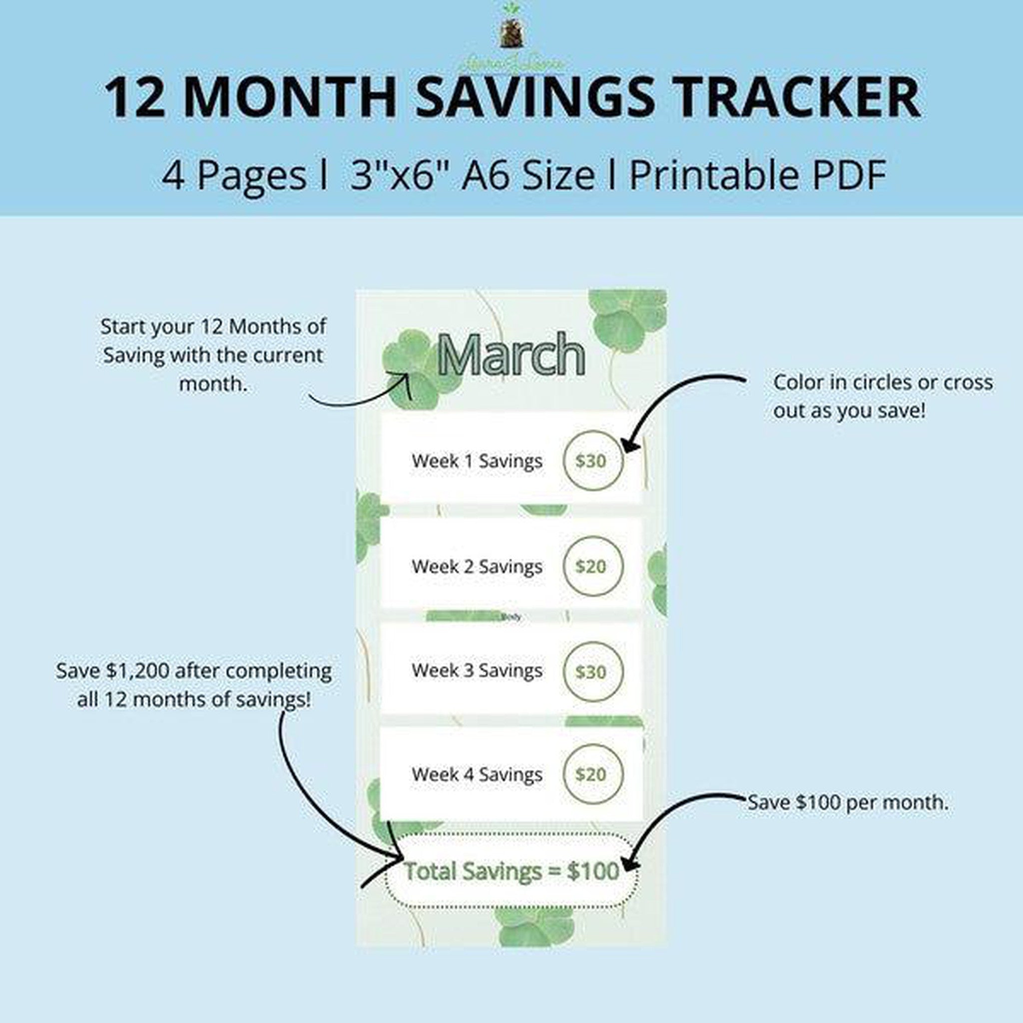 A6 Monthly Savings Bundle