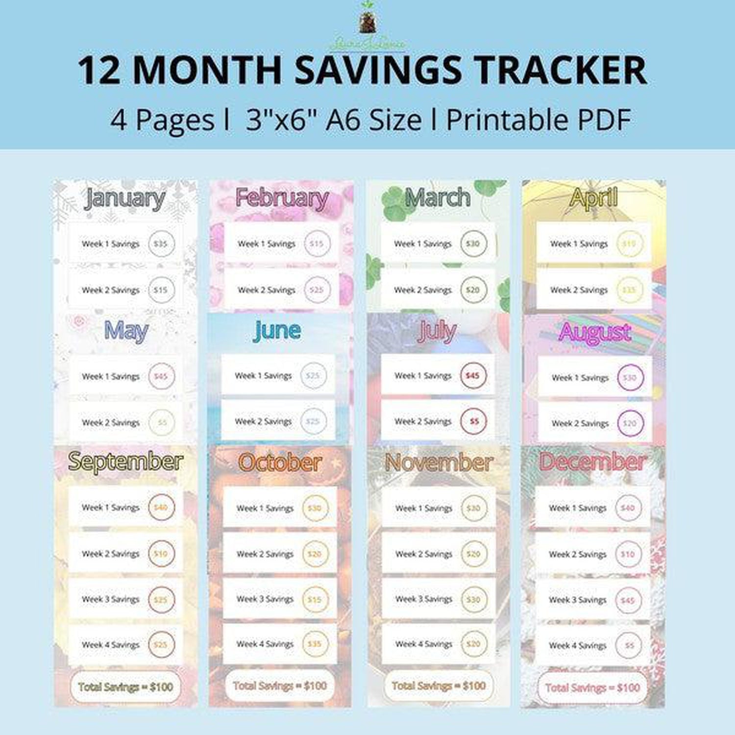A6 Monthly Savings Bundle