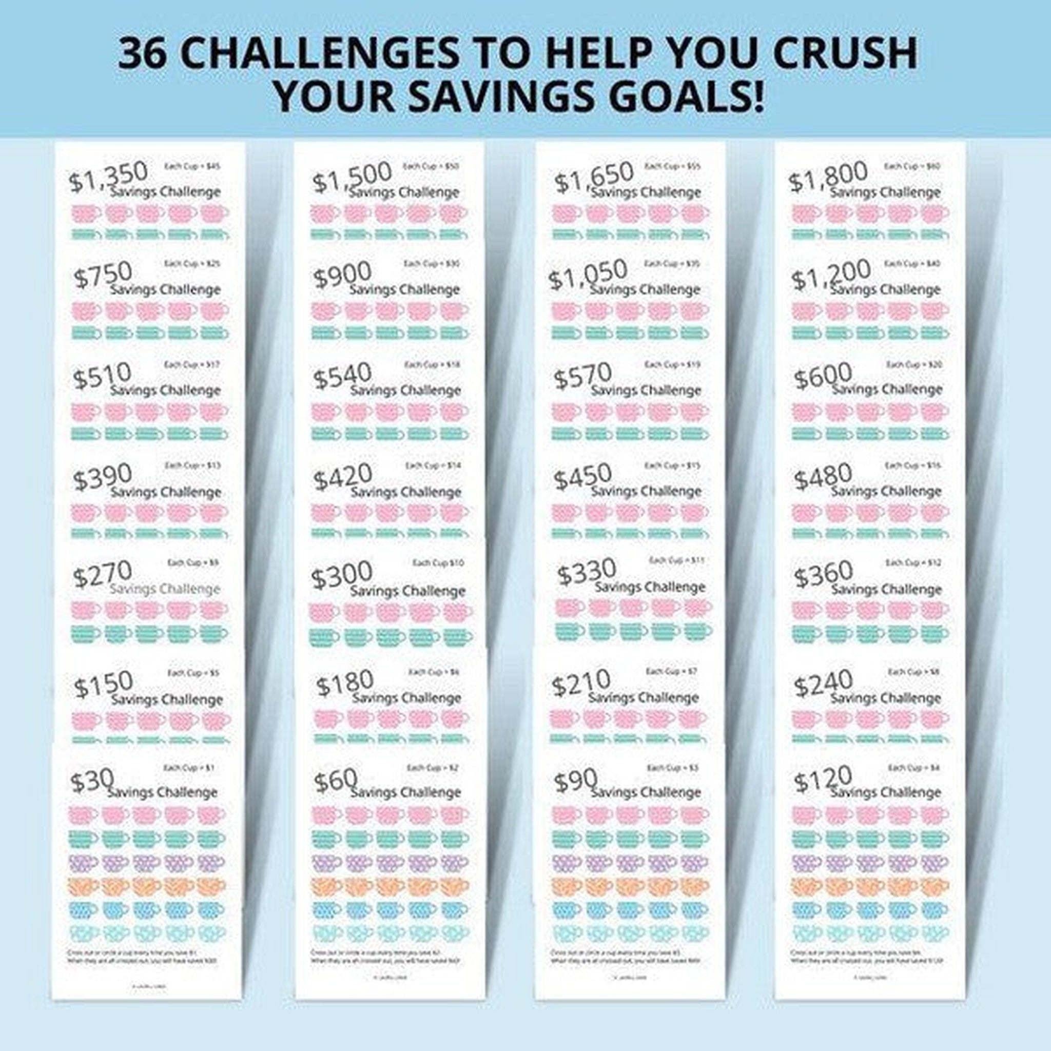 Colorful Savings Challenge Bundle