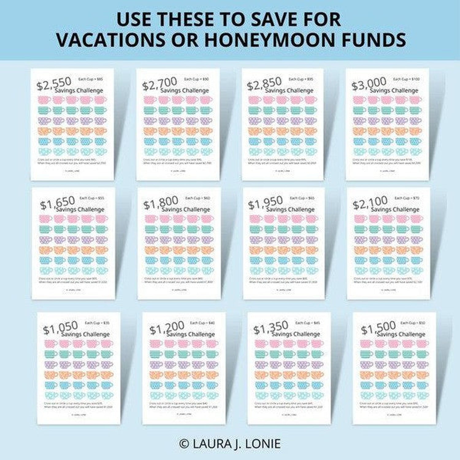 Colorful Savings Challenge Bundle