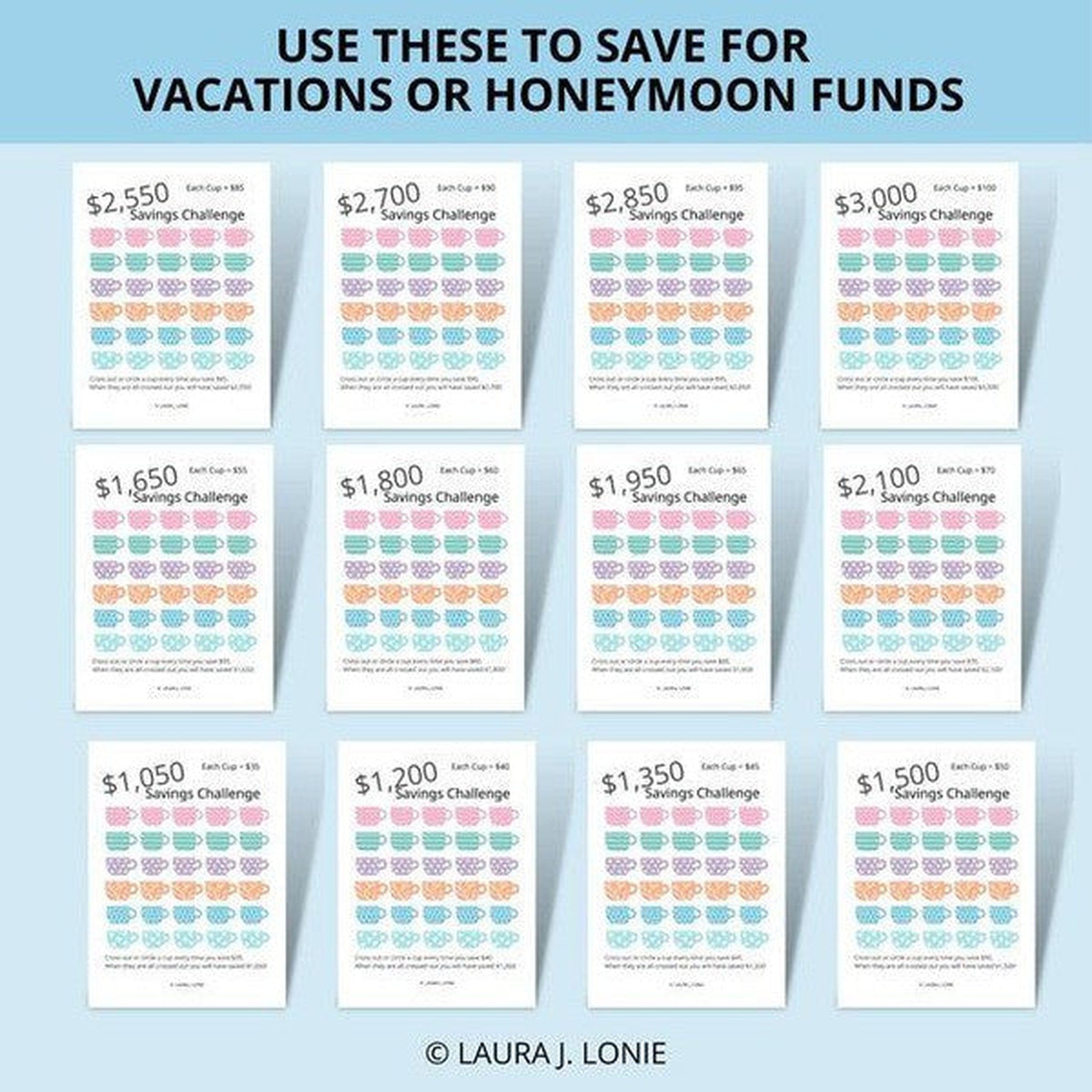 Colorful Savings Challenge Bundle