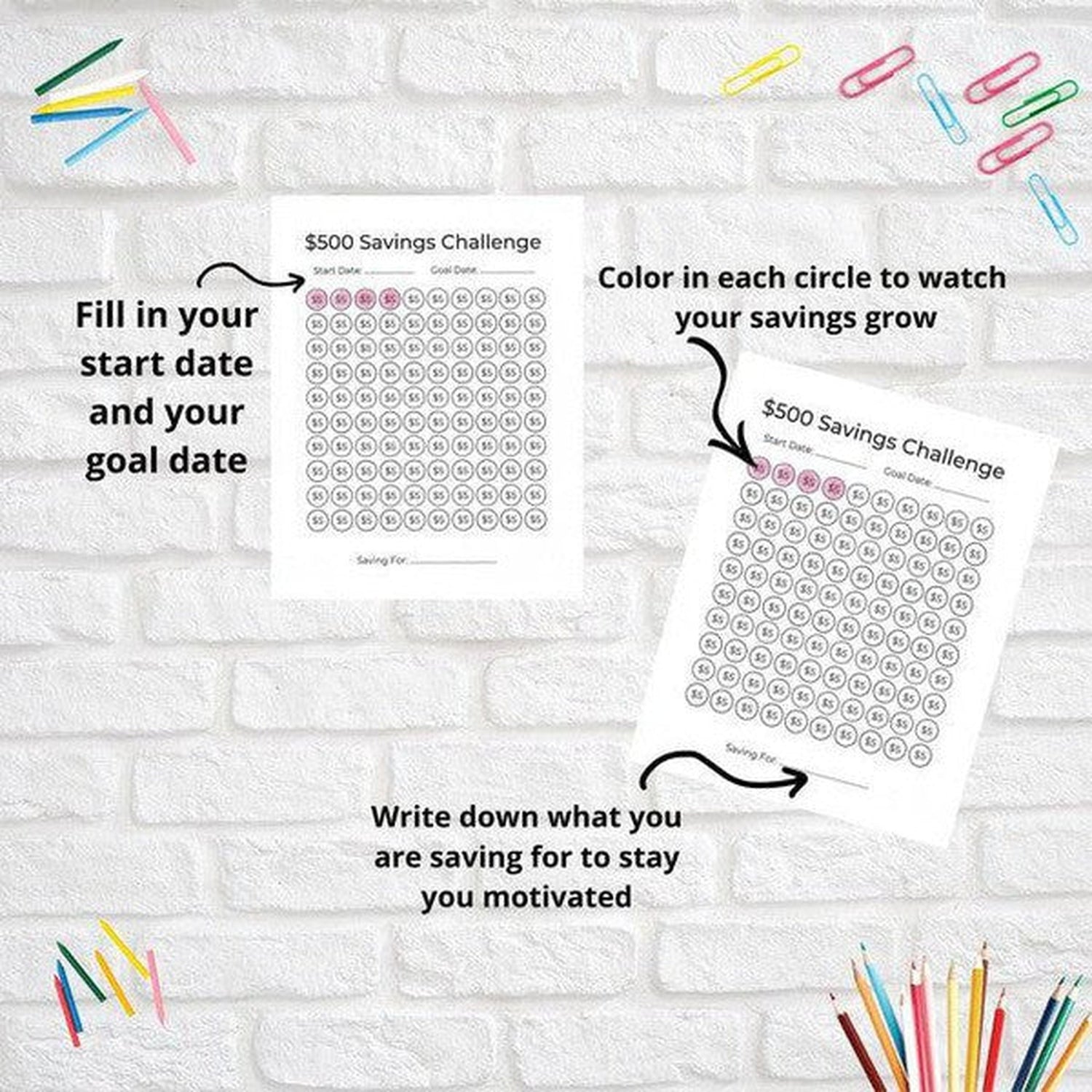Easy $500 Savings Challenge