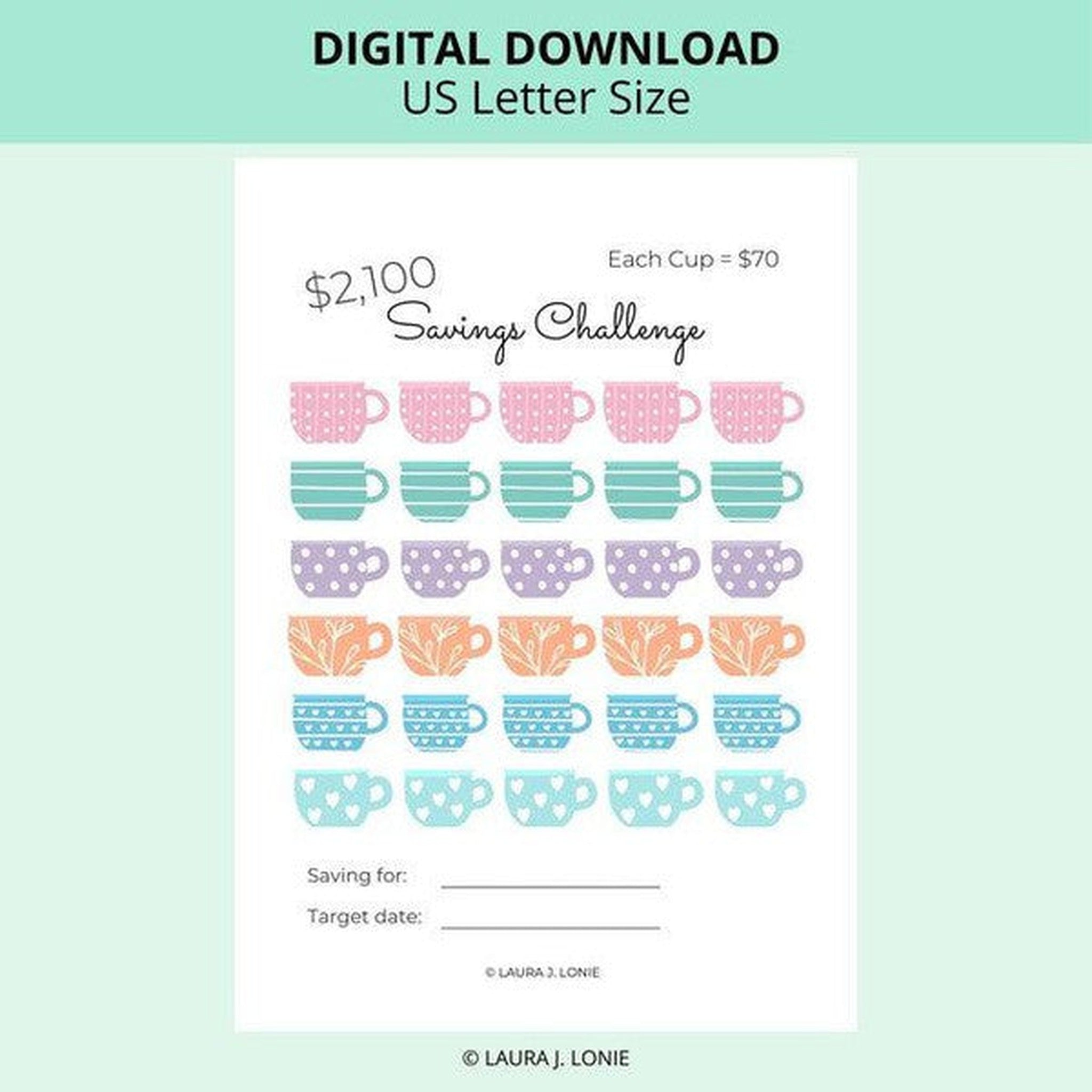 Fun Money Savings Challenge Bundle