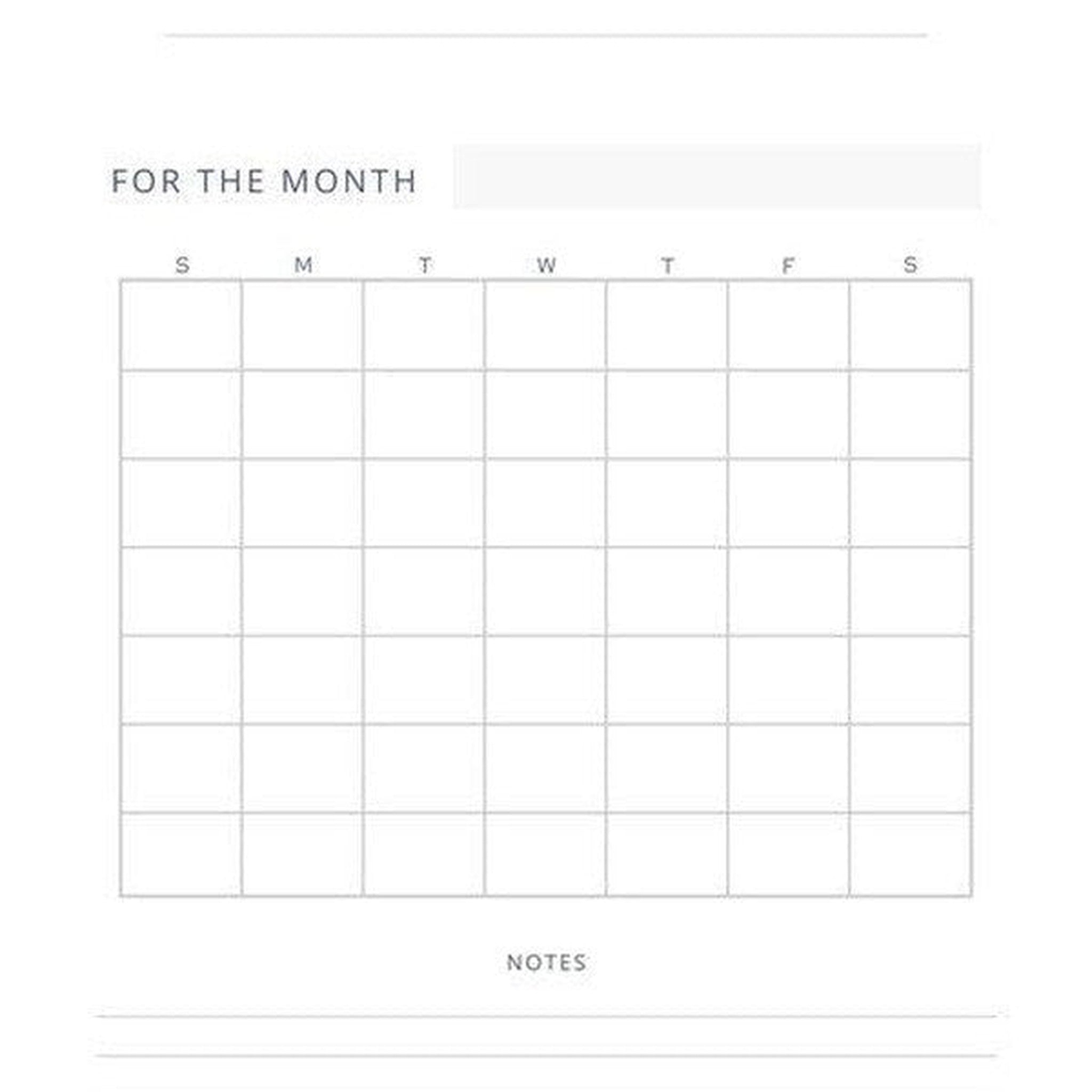 Minimalistic Daily, Weekly, Monthly, Yearly Planner Pages