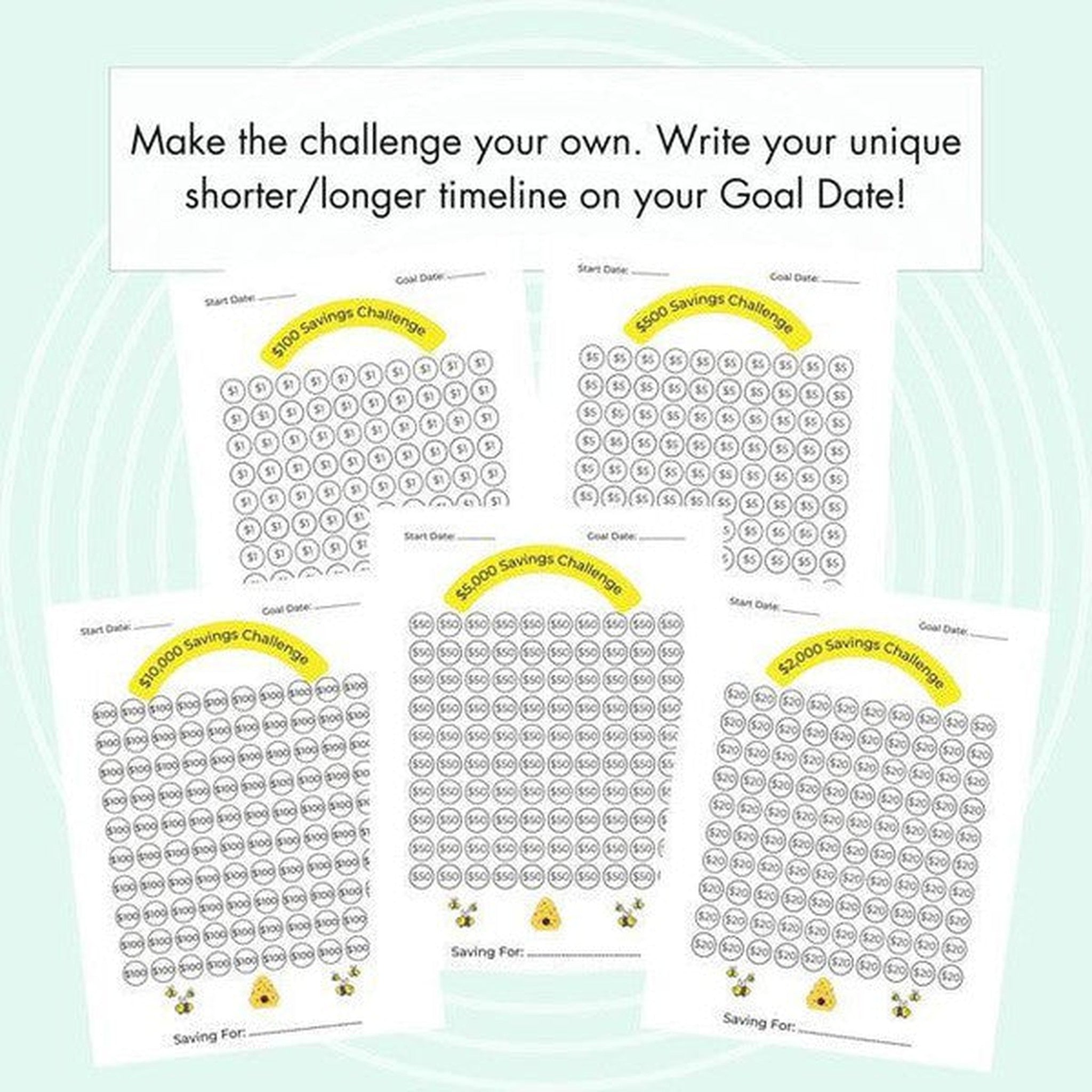 Savings Challenge Bundle with Bees