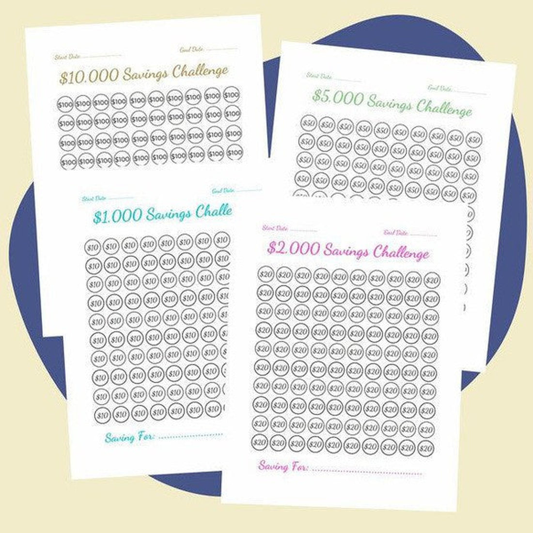 100-Day Money Savings Challenge Bundle
