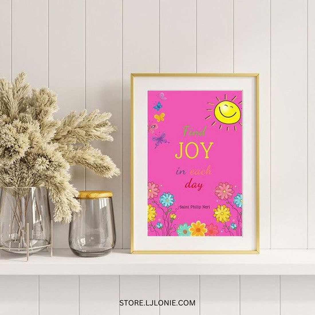 Colorful Wall Art Printable With Quote