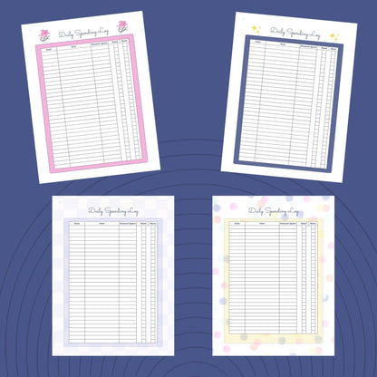 Daily Spending Trackers - Set of 6
