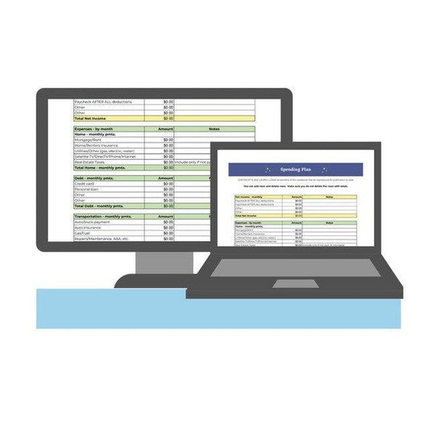 Get Started Spending Plan Google Sheets Workbook