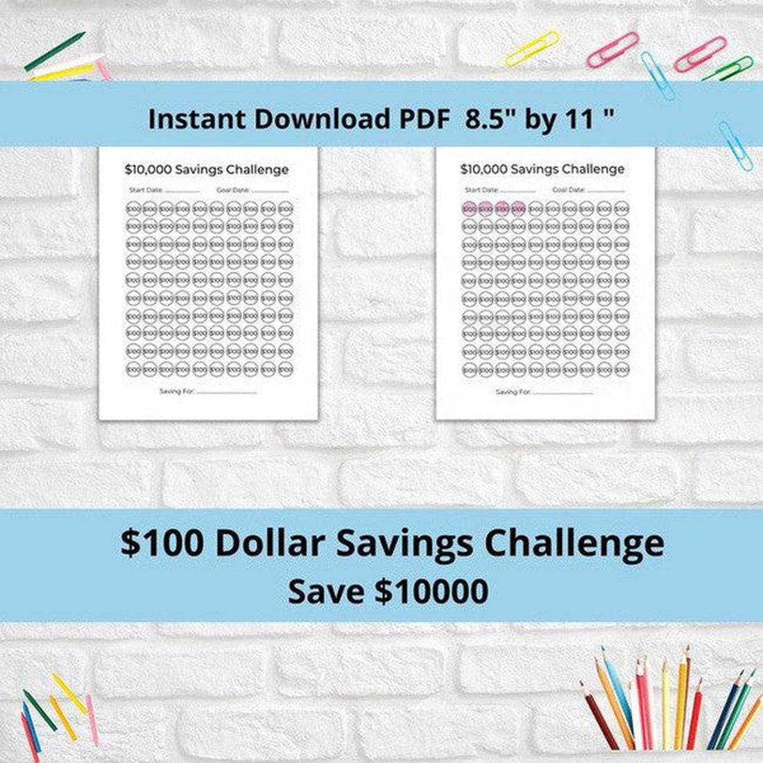 Save 10k Money Savings Challenge